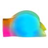 PDX Elite Go-Go Booty LED, vista lateral con luz de colores