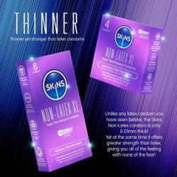 Skins preservativos sin latex xl pack 4 - 5