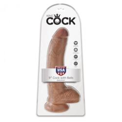 king cock dildo realista testiculos 22 cm - 5