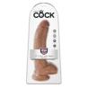 king cock dildo realista testiculos 22 cm - 5