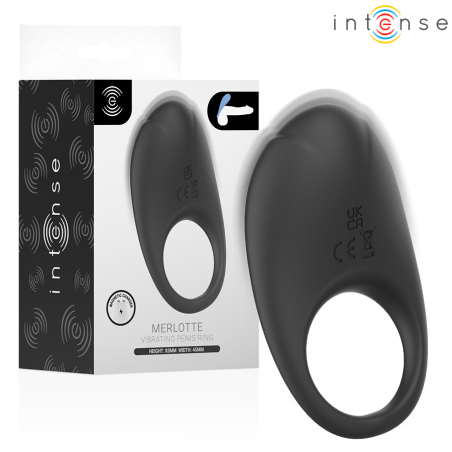 intense merlotte anillo vibrador clitoris negro - 1