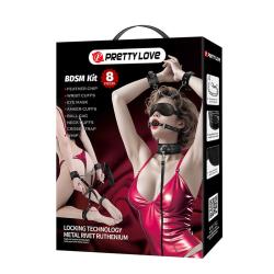 Kit BDSM Pretty Love de 8 piezas, caja de frente