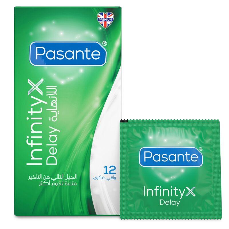 pasante delay infinity preservativos retardantes 12 uds - 1