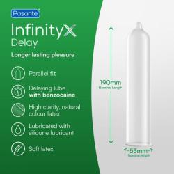 pasante delay infinity preservativos retardantes 12 uds - 3