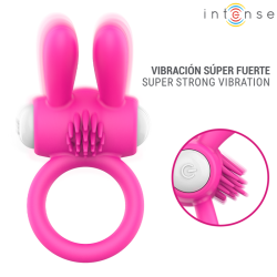 intense hopps anillo vibrador pene clitoris rosa - 2