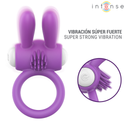 intense hopps anillo vibrador pene clitoris morado - 2