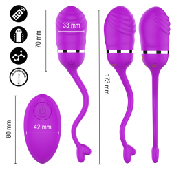 intense sookie huevo vibrador control remoto morado - 4