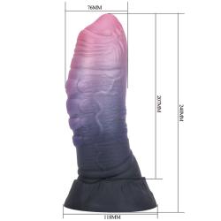 power monsters dreadful fiend dildo bicolor 24 cm - 6