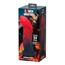 power monsters infernal goliath dildo bicolor 25 cm - 2