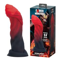power monsters infernal goliath dildo bicolor 25 cm - 6