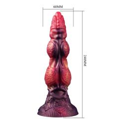 power monsters savage beastlord dildo tricolor 24 cm - 5