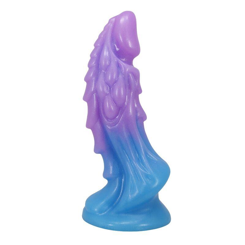 power monsters atlanteans dildo ventosa 19 cm azul morado - 1