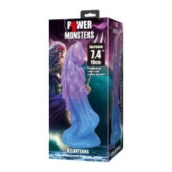 power monsters atlanteans dildo ventosa 19 cm azul morado - 3