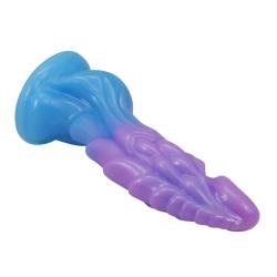 power monsters atlanteans dildo ventosa 19 cm azul morado - 6