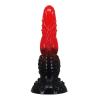 power monsters fire dragon dildo ventosa 24 cm rojo negro - 1