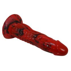 power monsters minotaur dildo ventosa 21 cm rojo negro - 4