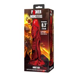 power monsters minotaur dildo ventosa 21 cm rojo negro - 6