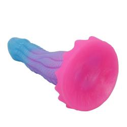 power monsters void python dildo ventosa 20 cm azul lila rosa - 5