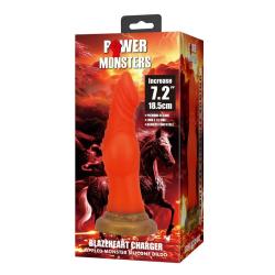 power monsters blazeheart charger dildo 18 cm - 3