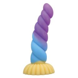 power monsters unicorn dildo tricolor 22 cm - 1