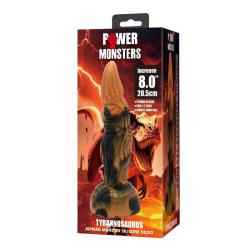 power monsters tyrannosaurus dildo bicolor 20 cm - 2