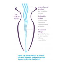 anal fantasy elite plug anal mega gaper transparente - 2