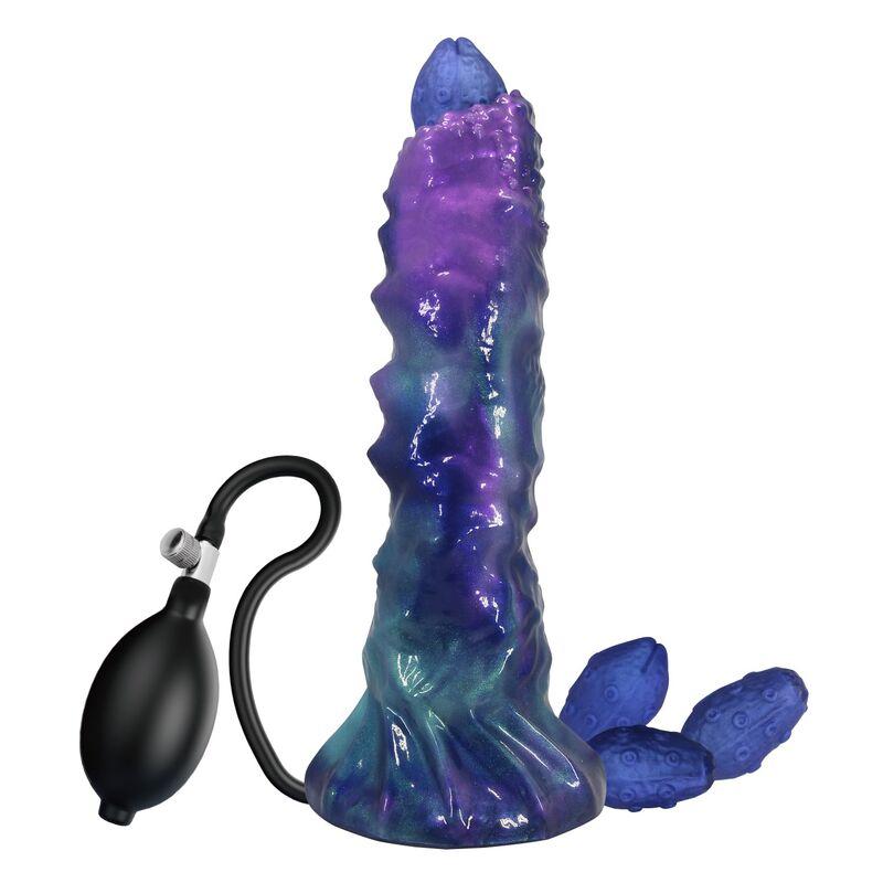 power monsters duskwalker sentinel dildo hinchable tricolor 23 cm - 1