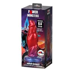 power monsters shadow behemoth dildo hinchable bicolor 22 cm - 2