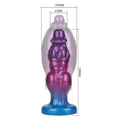 power monsters rift titan dildo hinchable bicolor 24 cm - 5
