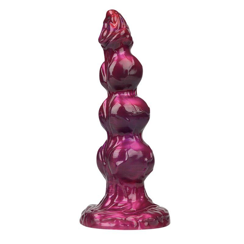 Power monsters - primal beastlord dildo fantasía rosa translúcido 26 cm ø 5 cm