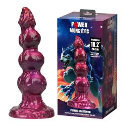 power monsters primal beastlord dildo rosa translucido 26 cm - 3
