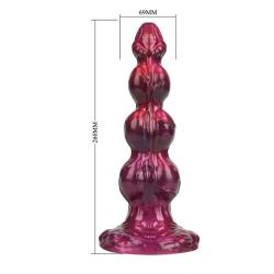 power monsters primal beastlord dildo rosa translucido 26 cm - 6