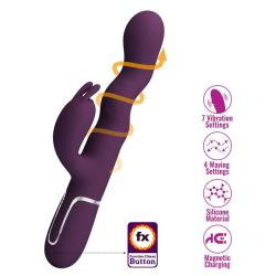 pretty love loursen vibrador rabbit oscilante morado - 4