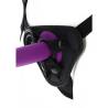 Arnés Get Real Strap-On Harness con un dildo colocado