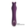 Vibrador Lunao morado con punta doble flexible