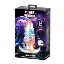 power monsters ebon leviathan plug anal hinchable tricolor 18 cm - 2