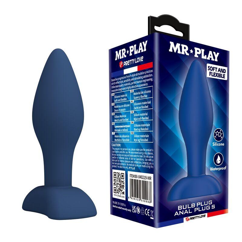 mr play plug anal conico azul s - 1