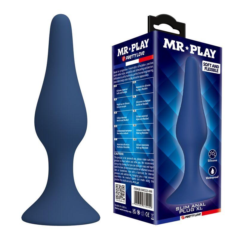 mr play plug anal conico azul xl - 1