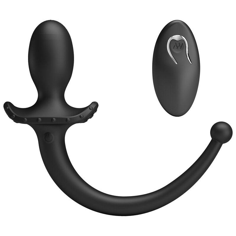 mr play vibrador anal perineal control remoto negro - 1