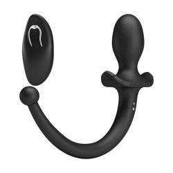 mr play vibrador anal perineal control remoto negro - 3