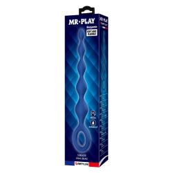 mr play bolas anales plug anal azul 20 cm - 3