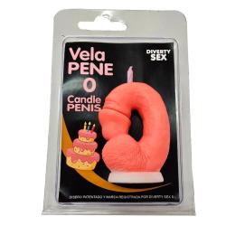 diablo picante velas pene numeros 0 al 9 rosa - 1