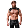 Fetish submissive attitude - arnés brigade ajustable ecopiel cuello hombre