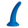 Dildo azul curvado con base ancha del Beginner's Strap-On