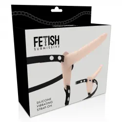 Fetish submissive arnés vibrador silicona flesh 15cm Fetish submissive arnés vibrador silicona flesh 15cm