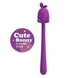 Pretty Love Cute Bunny vibrador flexible recargable morado - 1