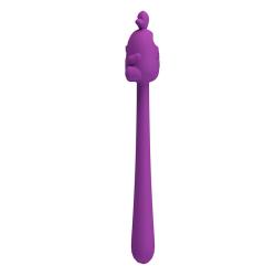Pretty Love Cute Bunny vibrador flexible recargable morado - 4