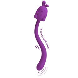 Pretty Love Cute Bunny vibrador flexible recargable morado - 5
