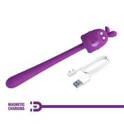Pretty Love Cute Bunny vibrador flexible recargable morado - 6