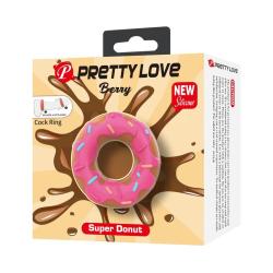 Pretty Love Berry Super Donut anillo para pene rosa - 2